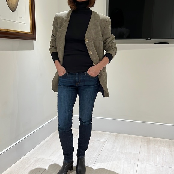 Vintage Italian Shawl Collar Tweed Blazer Size 10 - Picture 1 of 14